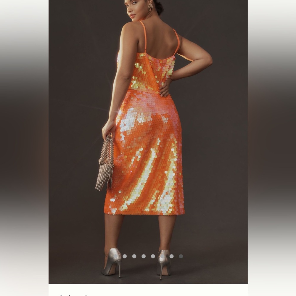 NWT Anthro Sequin Disco Midi Skirt